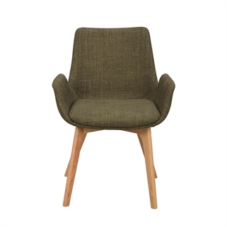 Rowico | Drimsdale spisebordsstol | Grøn m. egetræ
